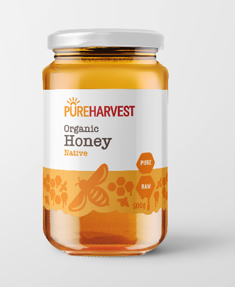 Pureharvest - Organic Honey Native 500g (Expiry date : 30 Jul 2027)