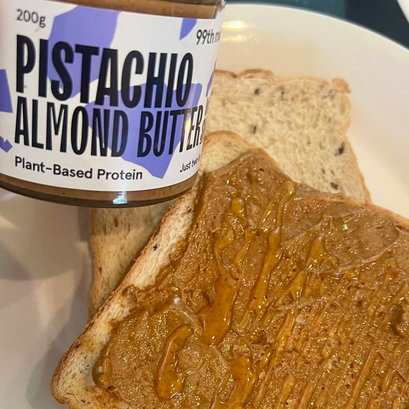 99th Monkey - 100% Nut Butter – Pistachio Almond Butter - UnSalted & Smooth 200g (Expiry date : 19 Jun 2026)