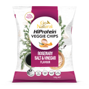 Go Natural - Gluten Free HiProtein Veggie Chips - [Full Case] Rosemary Salt and Vinegar 100g x 5  (EXP: 6 Jan 27)