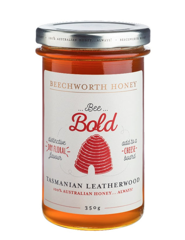 Beechworth - 100% Australian Bee Bold Tasmanian Leatherwood Honey - 350g (Expiry Date : 01 Nov 2025)