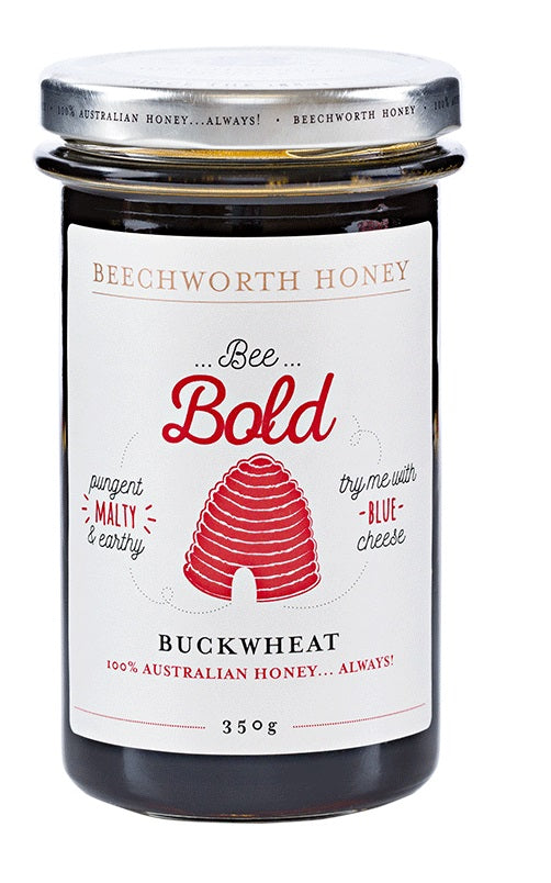 Beechworth - 100% Australian Bee Bold Buckwheat Honey - 350g (Expiry Date :03 Nov 2025)