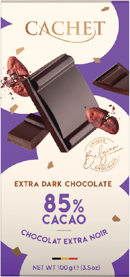 Cachet - Extra Dark Chocolate 85% Cacao  100g (Expiry Date : 8 Jun 2025)