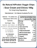 Go Natural - 高蛋白質無麩質素脆片 - 香蔥酸忌廉味 100克 (到期日 : 2026年4月11日)