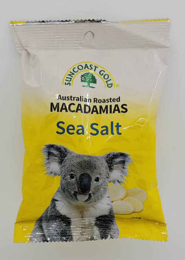 Suncoast Gold-Macadamias Nut Foil Bag-Roasted Macadamia with Sea Salt 125g (Expiry date :  12 Jan 2025)