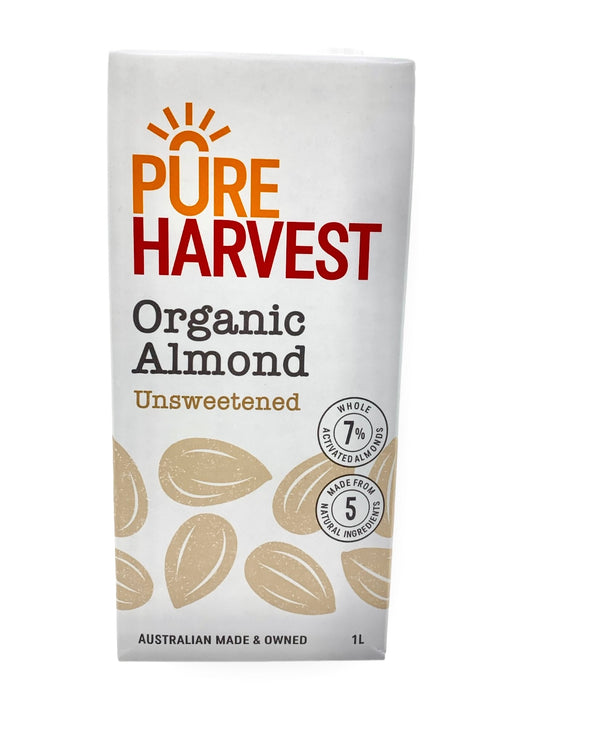 Pureharvest-Organic Almond Milk Unsweetened – 1 Litre (Expiry date : 06 May 2025)