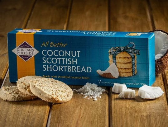 Duncan's of Deeside - All Butter Coconut Scottish Shortbread 150g (Expiry date : 30 Sep 2025)