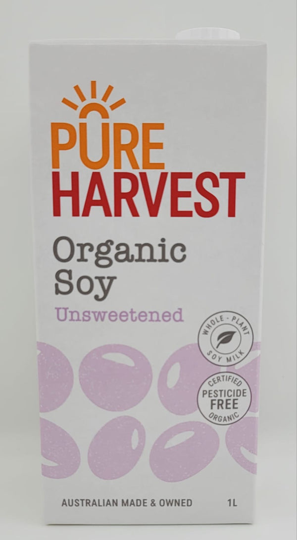 Pureharvest-Organic Nature's Soy (Unsweetened)-1 Litre (Expiry date : 28 May 2025)