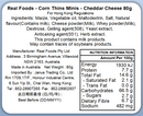 Real Foods - Gluten Free Minis Corn Thins - Cheddar Cheese 80g (Expiry date : 01 Jan 2027)