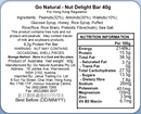 Go Natural - 雜果仁條 40克 x16條 (到期日 : 2027年2月5日)