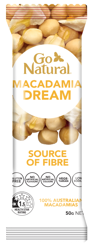 Go Natural - Macadamia Dream Snack Bars 50g  (Expiry date : 04 Oct 2025)