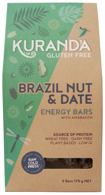 Kuranda-Brazil Nut & Date 5 bars pack 175g (Expiry date : 30 Mar 2025)