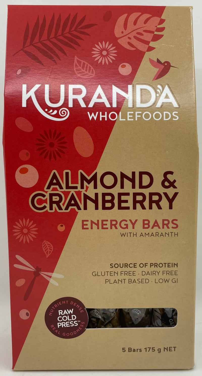 Kuranda-Almond & Cranberry 5 bars pack  175g (Expiry date : 30 Sep 2025)