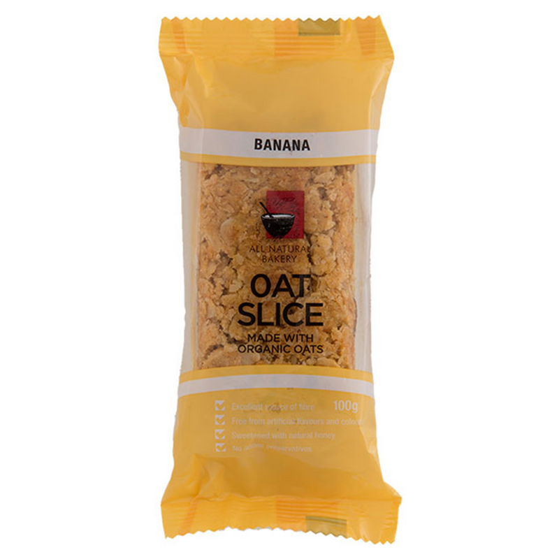 All Natural Bakery-Organic Oat Slice–Banana 100g (Expiry date : 24 Feb 2025)