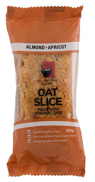 All Natural Bakery - Organic Oat Slice – Almonds and Apricot 100g (Expiry date : 24 Feb 2025)