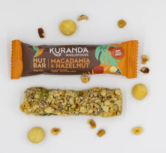 Kuranda-Macadamia & Hazelnut Nuts Bar 45g (Expiry date : 30 Mar 2025)